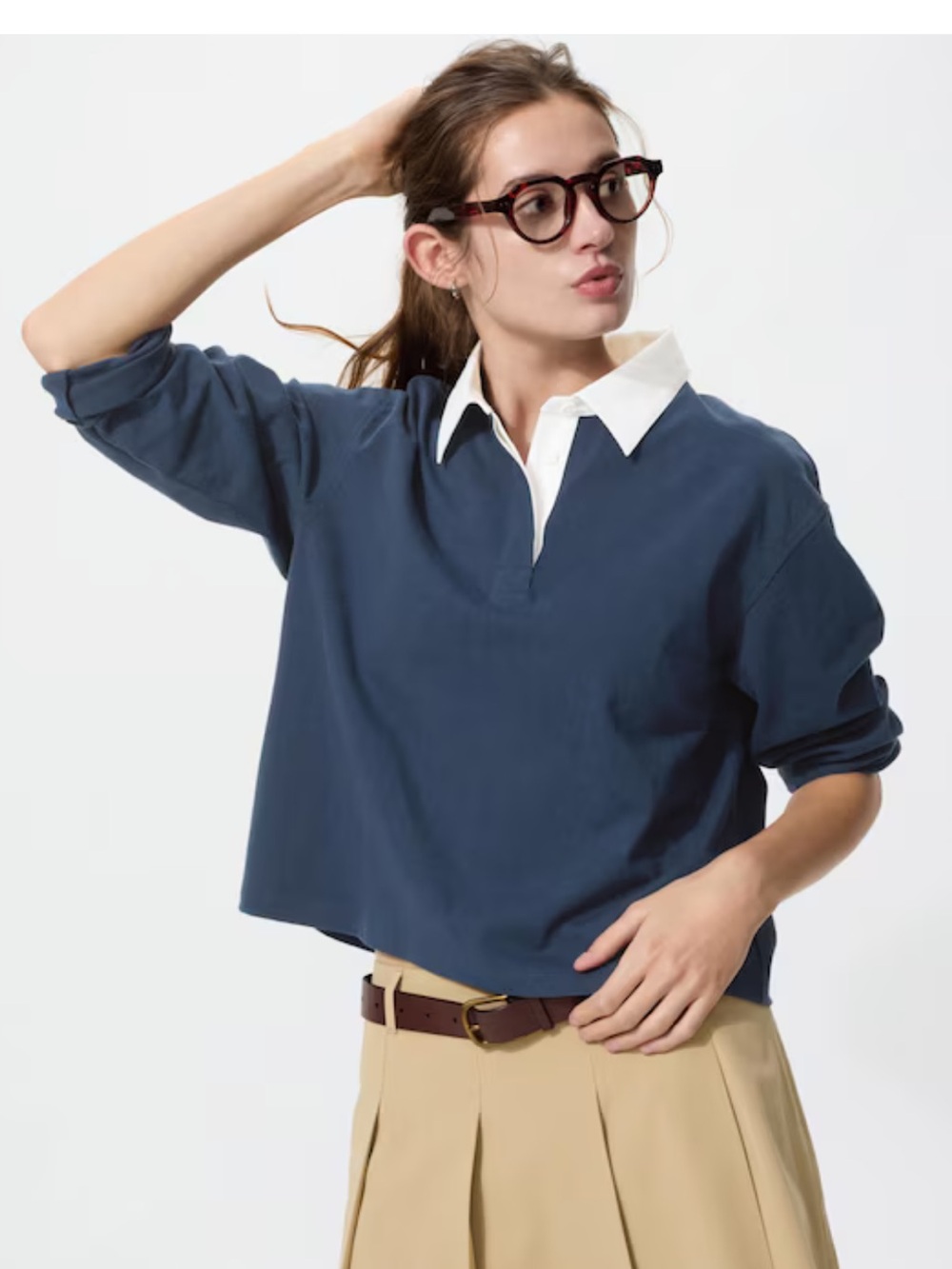 Uniqlo Washed Cotton Polo Shirt